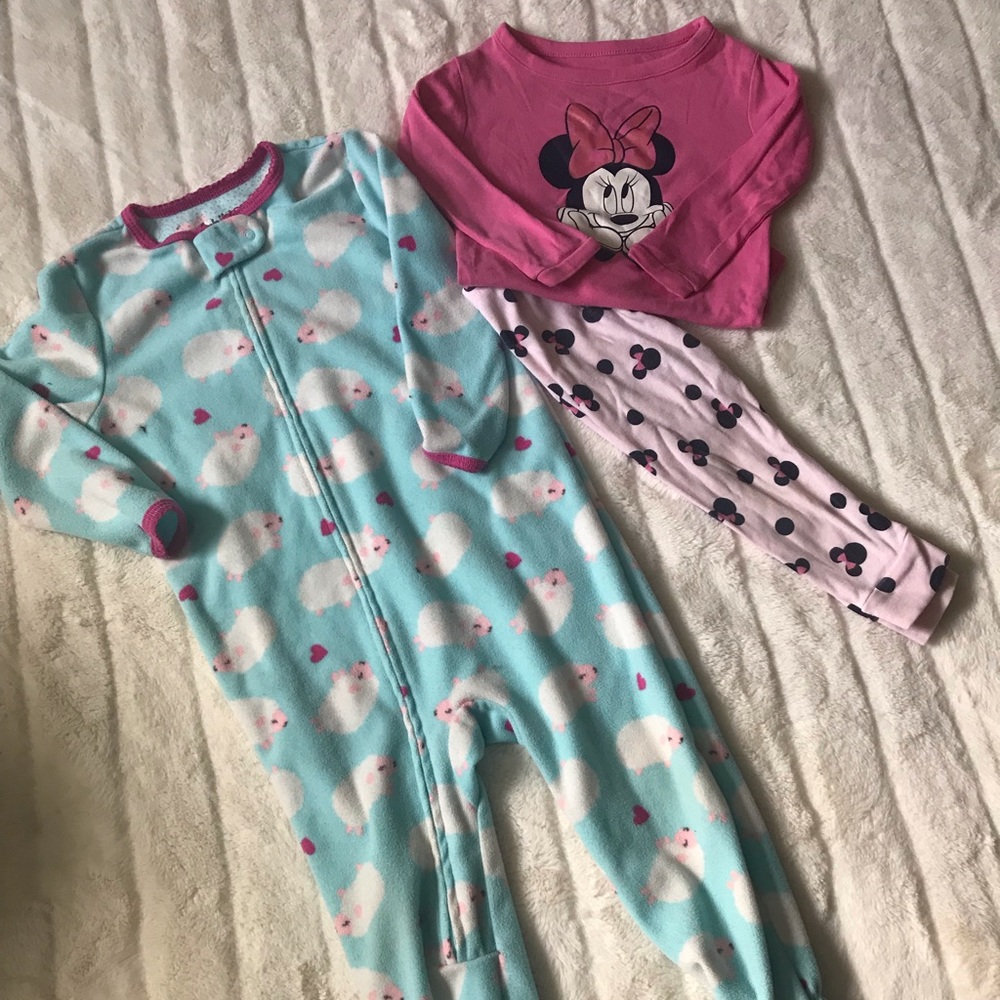 Bundle of 24 month girl pajamas